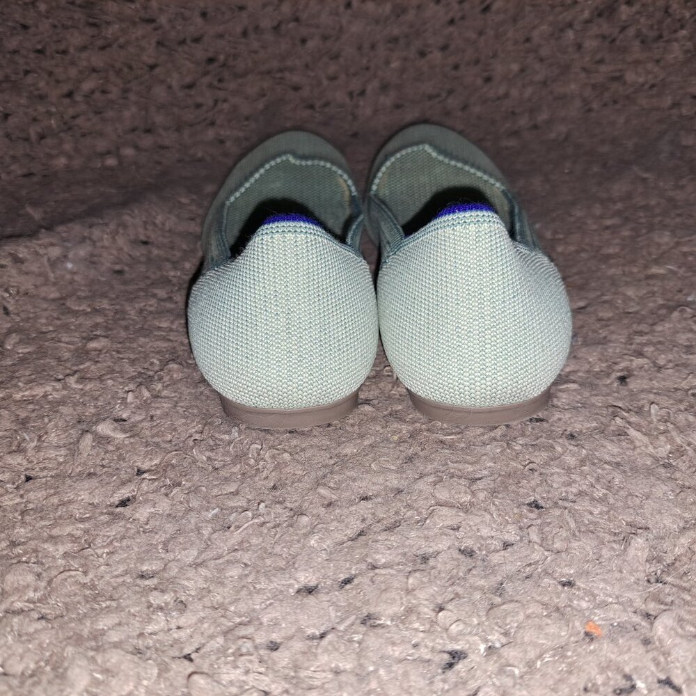 ROTHY'S-Round Toe-Mint Green-Retired-Slip On Flats-Size 5.5-Near Mint - Picture 6 of 8